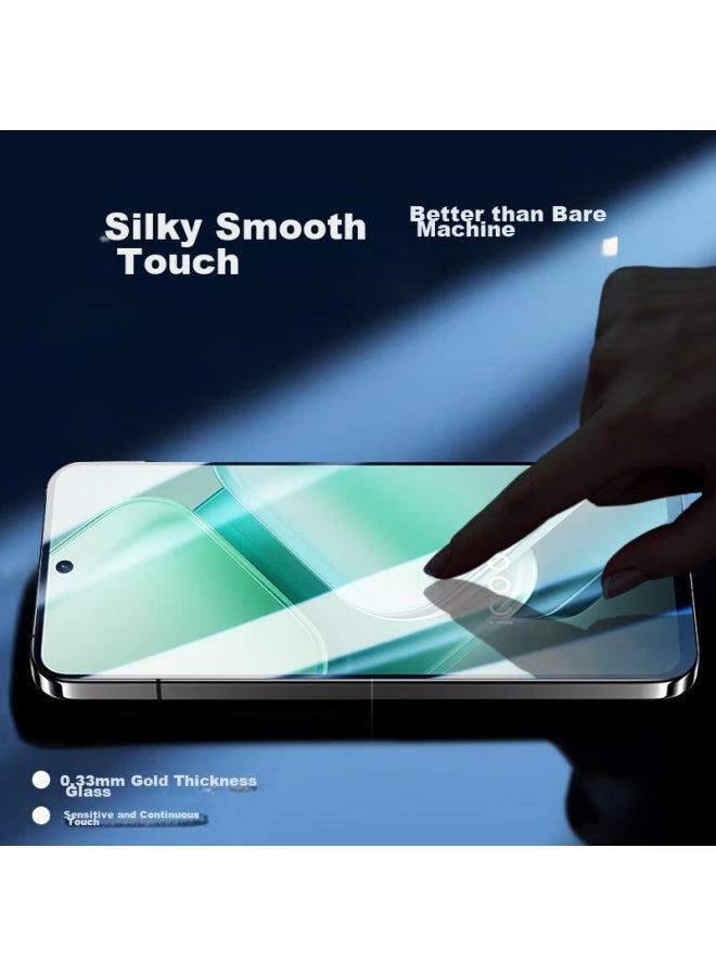 Koolife Tempered Glass Screen Protector For Vivo Iqoo Z10x, Iqoo Z9x Phone Film, Aiku Protective Film, Hd Glass Film, Full Screen Coverage, Ultra-thin, Hd Anti-drop, Anti-fingerprint - Image 4