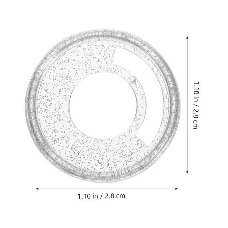 White Glitter Loose Leaf Binder Discs 250pcs For Scrapbooking Journals Diaries Planners 2 80X2 80X0 60CM - Image 3