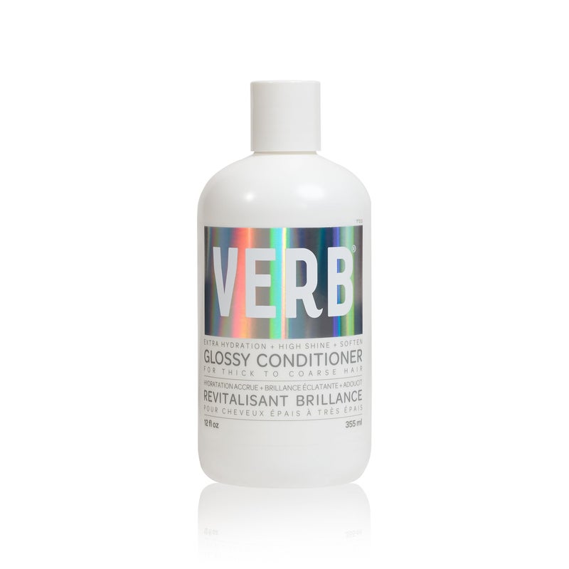 VERB Glossy Conditioner 12 fl oz  Conditions Detangles  Adds High Shine for Thick to Coarse Hair  Vegan No Parabens or Harmful Sulfates