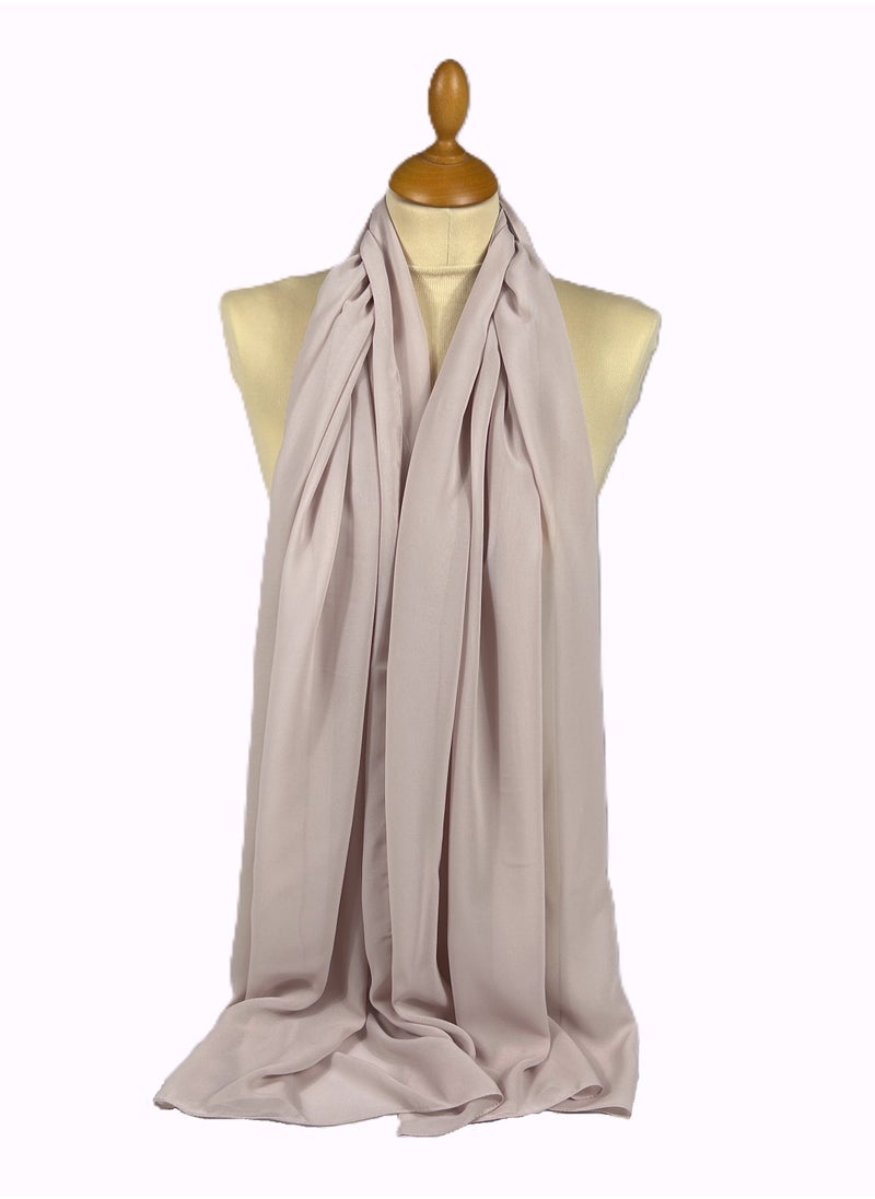 Perfectory PERFECTORY Women Lightweight Solid Chiffon Hijab Shawl Soft Premium Abaya Shawl Wrap Scarves, Long Bridal Hijab Scarf- Agate Grey  - Image 3