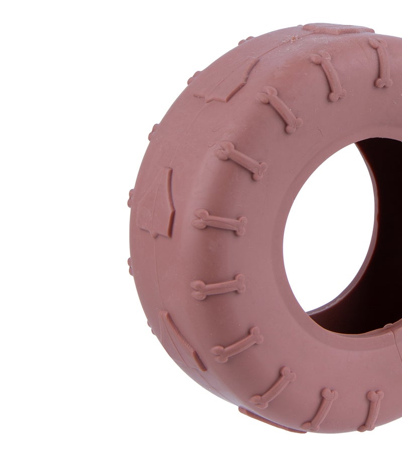 Daiso Pet Tire Shape Dental Chew Toys for Dogs and CatsPet Tire Shape Dental Chew Toys for Dogs & Cats – Durable Rubber Teeth Cleaning Chew Toy – Interactive Bite Resistant Pet Toy for Training - Image 3