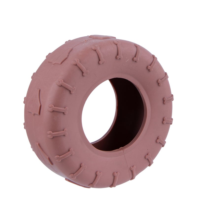 Daiso Pet Tire Shape Dental Chew Toys for Dogs and CatsPet Tire Shape Dental Chew Toys for Dogs & Cats – Durable Rubber Teeth Cleaning Chew Toy – Interactive Bite Resistant Pet Toy for Training - Image 2