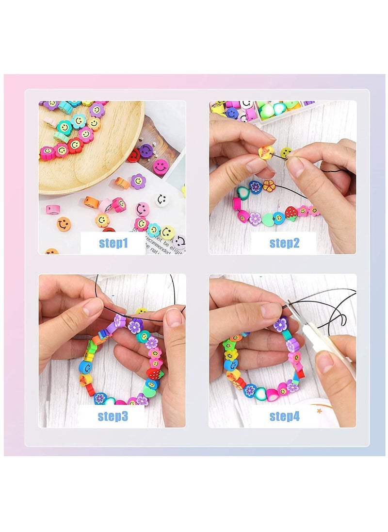 إيسن صنع المجوهرات سوار الخرز الطين DIY الحرف اليدوية عدة 300 قطعة  - Image 4