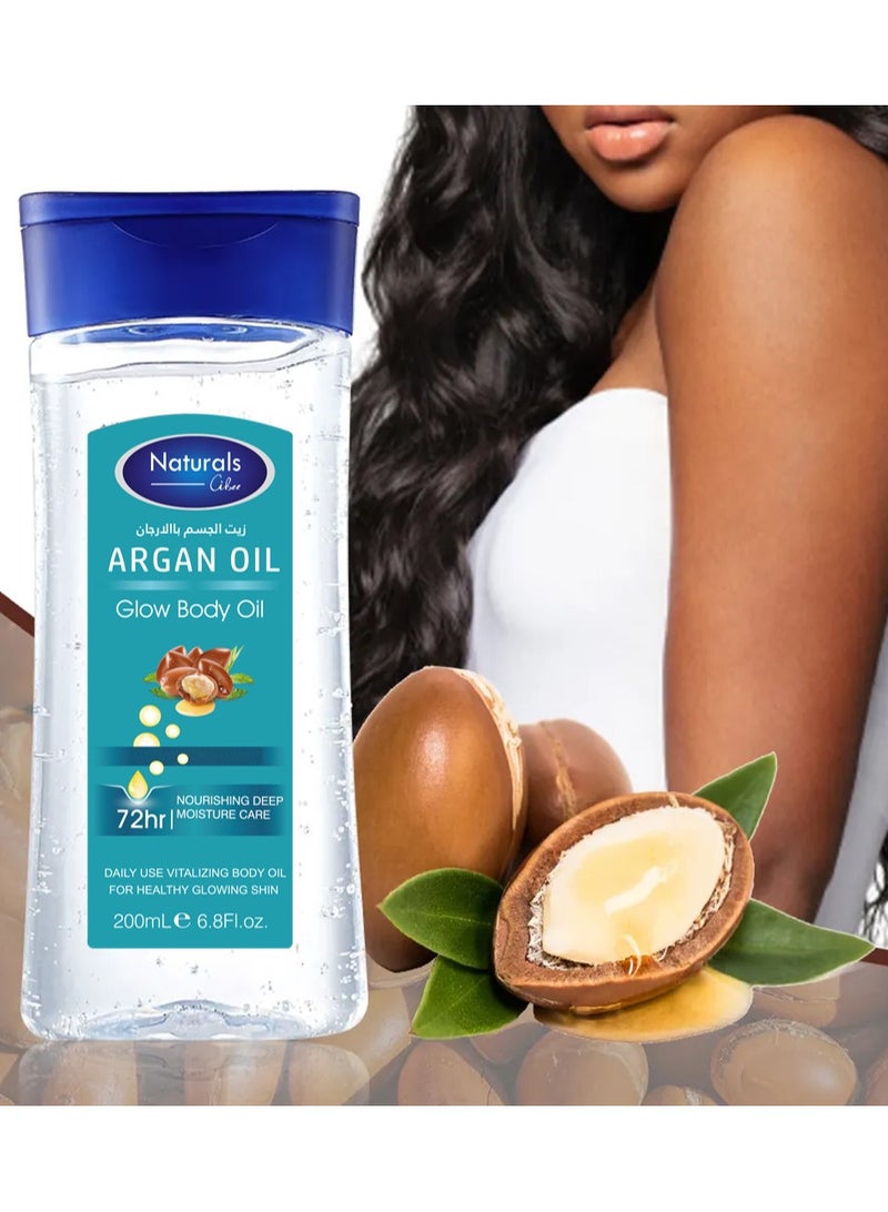 NATURALS ARGAN OIL Glow Body Oil 200 mil - Image 5