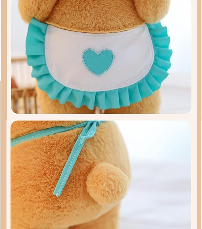 Tinytotem Butter Bear Plush Doll Cute Teddy Bear with Apron Soft PP Cotton Plush Doll Toy for Children Day Gift 30 cm - Image 3