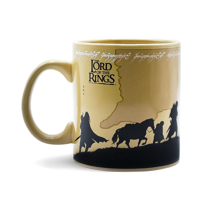 The Lord of the Rings Fellowship Ceramic Coffee Mug Oversized Large Cup  Novelty Drinkware For Home Kitchen Houseware Essentials  The Hobbit Gifts And Collectibles  Holds 20 Ounces