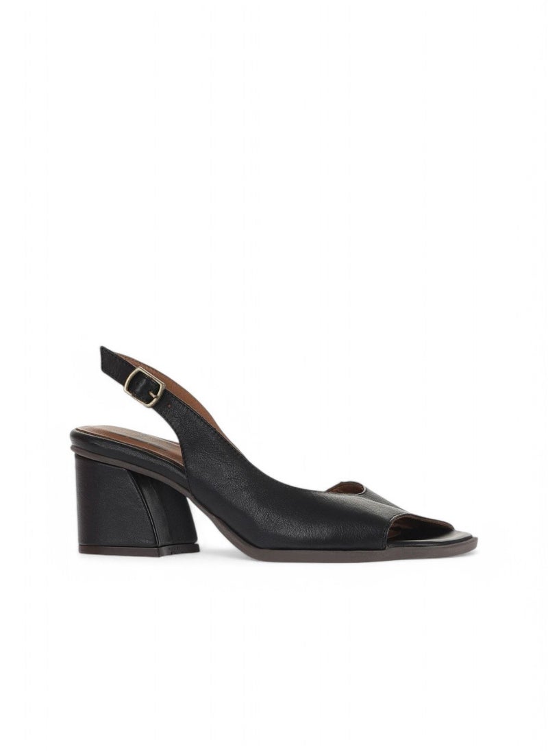 BUENO Women's Heeled Sandals – Sleek Slingback Design with Peep Toe and Buckle Closure for Elegant Everyday Wear - Image 2