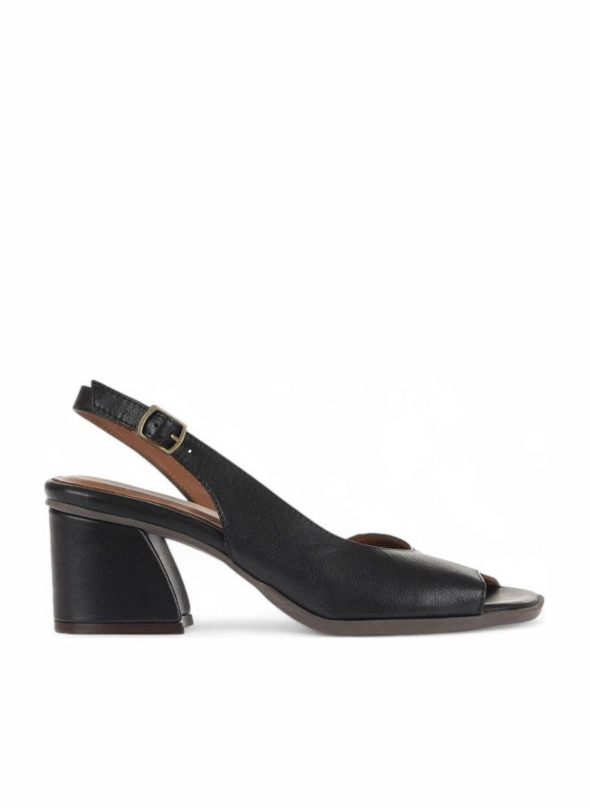 BUENO Women's Heeled Sandals – Sleek Slingback Design with Peep Toe and Buckle Closure for Elegant Everyday Wear - Image 1