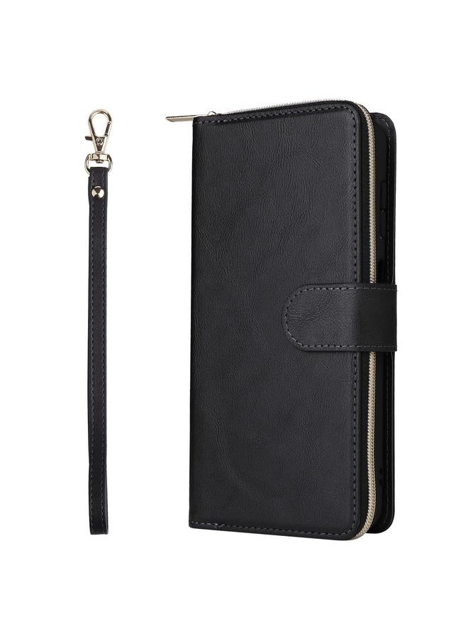 اس-توب جراب لهاتف Samsung Galaxy A13 5G مزود بـ 9 فتحات للبطاقات وحقيبة محفظة بسحاب وحافظة جلدية للهاتف - Image 2