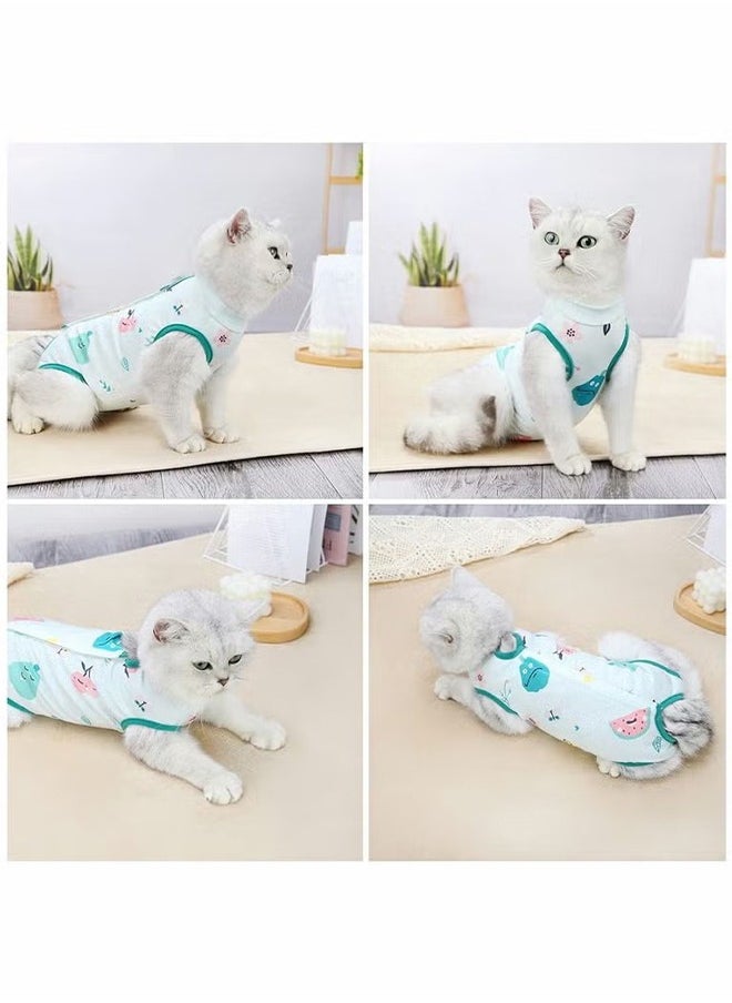 HY Dog/Cat Recovery Suit, Cat Onesie After Surgery Anti Licking Wounds for Cats/Dogs, Cat Surgery Recovery Suit, Cat Spay Recovery Suit Female(Green, XL)  - Image 5