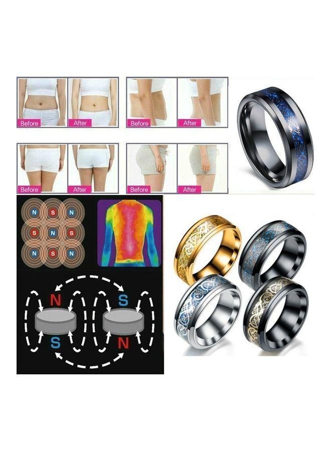 NIBEMINENT Vintage Stainless Steel Dragon Tattoo Men's Ring - Image 2