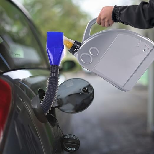 Generic ARUP Plastic Clasp AntiSpill Fuel Transferring Funnel With RemovableRetractable Hose No Spilling Universal Clipon Funnel For Dispensing Petrol Diesel Water Oil Fuel Coolant Kerosene 1  - Image 5