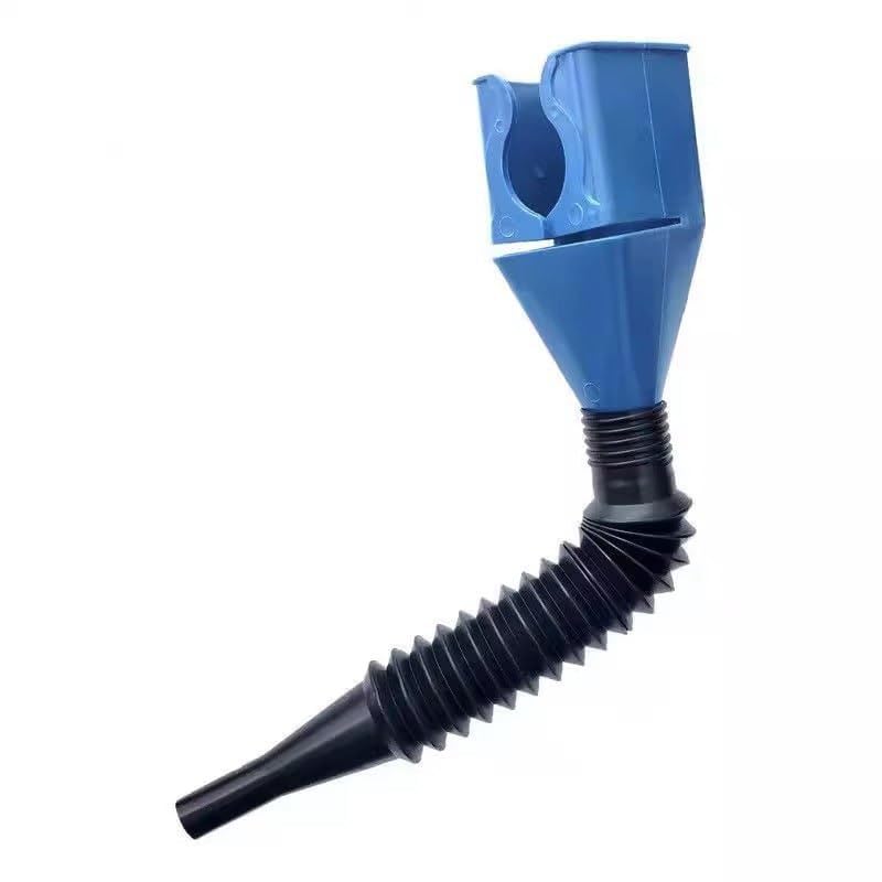 Generic ARUP Plastic Clasp AntiSpill Fuel Transferring Funnel With RemovableRetractable Hose No Spilling Universal Clipon Funnel For Dispensing Petrol Diesel Water Oil Fuel Coolant Kerosene 1  - Image 1