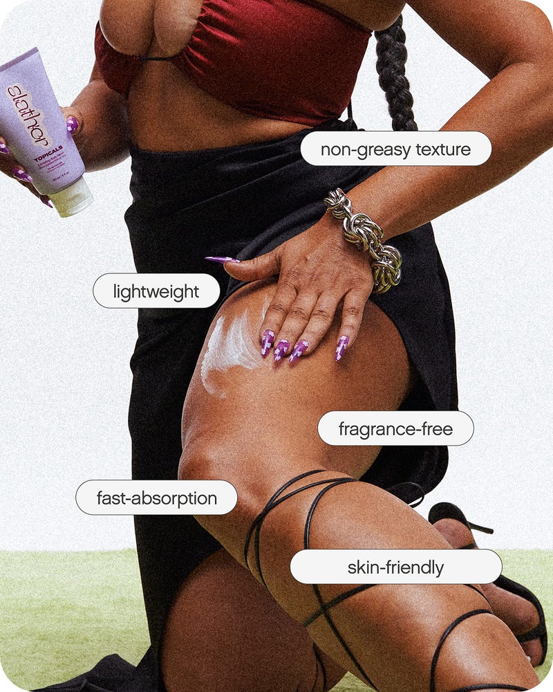 TOPICALS سيروم تقشير الجسم من توبكالز سلاذر - مع الريتينول، السكوالين، اليوريا وأحماض ألفا هيدروكسي للبشرة المتعرجة أو الخشنة أو ذات الملمس - سيروم تقشير AHA للجسم (5 أونصة سائلة) - Image 4