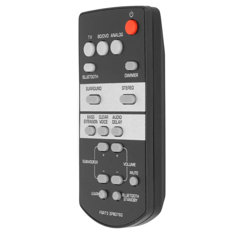 جهاز التحكم عن بُعد لمكبر الصوت FSR73 ZPB0760 بديل - مصنوع من مادة ABS متينة ومتوافق مع ATS1050 SRT700 YAS105 ريموت كنترول لمكبر الصوت Barr لأنظمة المسرح المنزلي بتقنية البلوتوث - Image 2