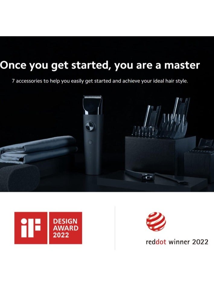 Xiaomi Hair Clipper, Professional Hair Clippers for Men with 14 Length Comb Settings and 5 Styling Precision Length Settings, Titanium-Plated Ceramic  Head, Cordless Hair Clippers for Men/Kids - Image 2