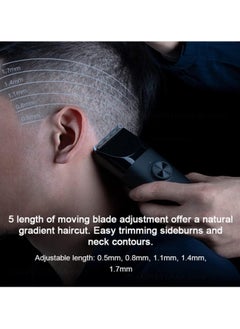 Xiaomi Xiaomi Hair Clipper, Professional Hair Clippers for Men with 14 Length Comb Settings and 5 Styling Precision Length Settings, Titanium-Plated Ceramic  Head, Cordless Hair Clippers for Men/Kids  - Image 5