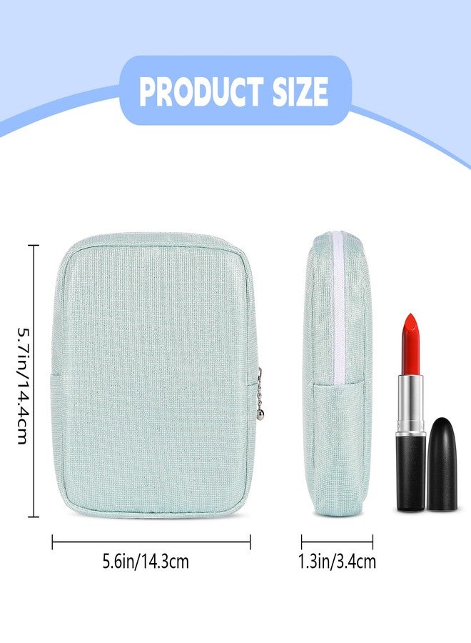 Playexen Period Bag, Sanitary Napkin Storage Bag, Period Pouches Menstrual Pad Bag Tampon Holder for Purse (Glitter-Pink - Image 2