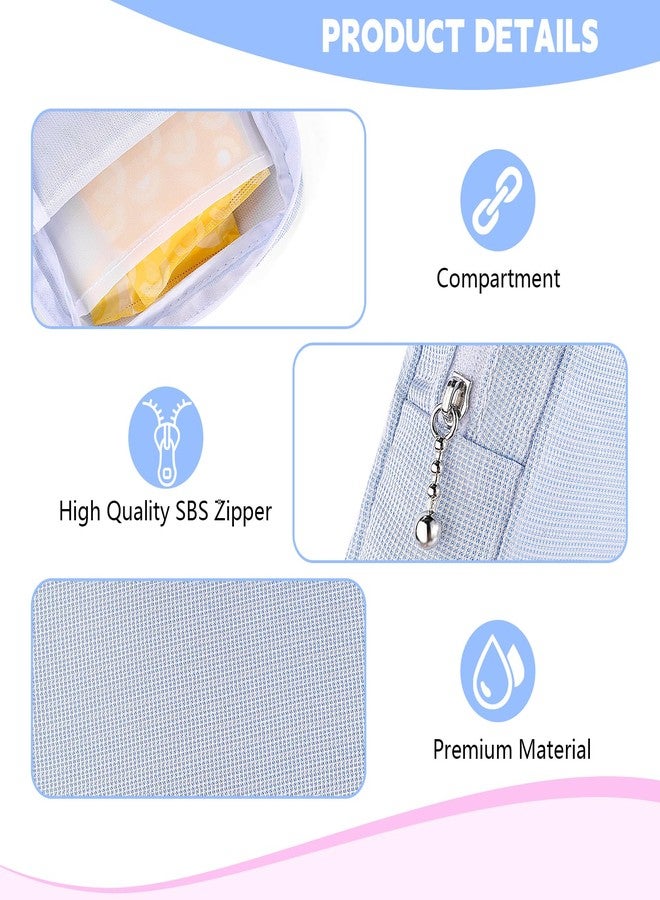 Playexen Period Bag, Sanitary Napkin Storage Bag, Period Pouches Menstrual Pad Bag Tampon Holder for Purse (Glitter-Pink - Image 3