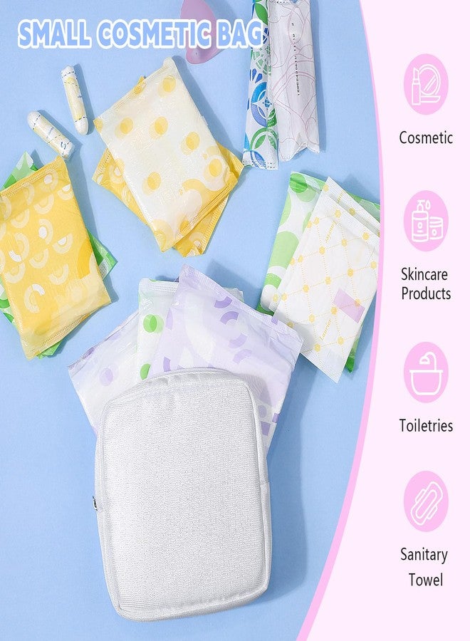 Playexen Period Bag, Sanitary Napkin Storage Bag, Period Pouches Menstrual Pad Bag Tampon Holder for Purse (Glitter-Pink - Image 5