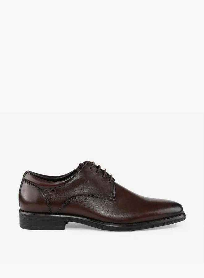 LBL By Shoexpress Men Leather Lace-Up Derby Shoes