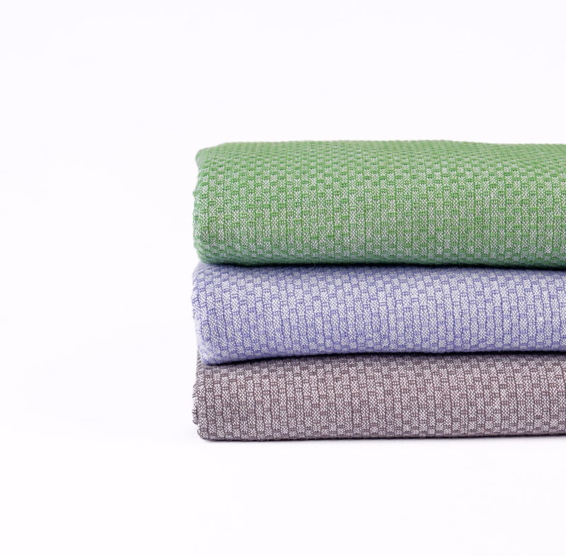 Haber Premium Light Weight 100% Cotton Bath Towel with Unique Micro Waffle Texture for Active Feel, Quick Absorption and Faster Drying Towel (Pack of 3, Blue, Crimson and Green) - Image 4