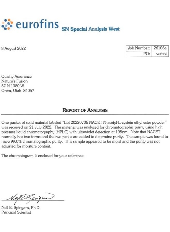 Nature'S Fusions مكمل جلايناك-إيت ن-أسيتيل سيستين إيثيل إستير - 20 ضعفًا من التوافر البيولوجي مقارنة بجلايناك - مكمل مضاد للشيخوخة من الجلايسين ون-أسيتيل سيستين إيثيل إستير، يعزز الجلوتاثيون (60 كبسولة) - Image 4