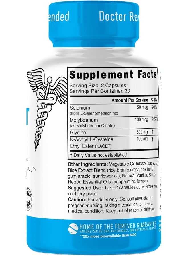 Nature'S Fusions مكمل جلايناك-إيت ن-أسيتيل سيستين إيثيل إستير - 20 ضعفًا من التوافر البيولوجي مقارنة بجلايناك - مكمل مضاد للشيخوخة من الجلايسين ون-أسيتيل سيستين إيثيل إستير، يعزز الجلوتاثيون (60 كبسولة) - Image 5