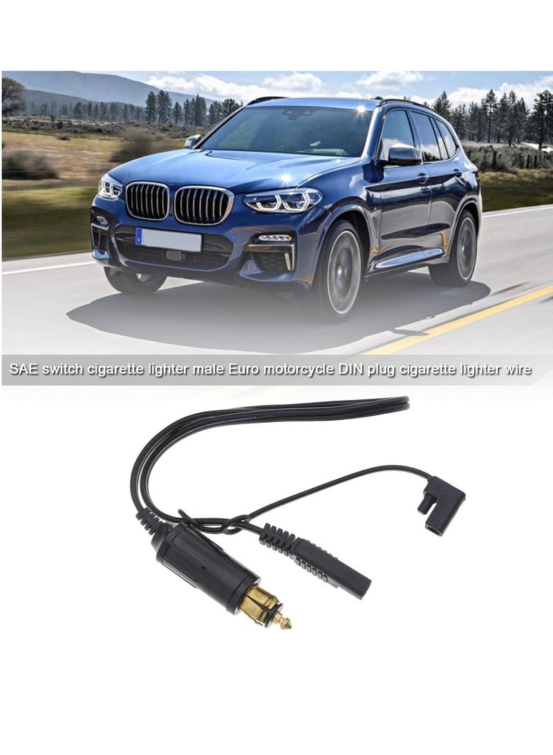 SYOSI 12 24V DIN Hella Powerlet Plug to SAE Adapter Connector Compatible BMW Motorcycle with Dust Cap Quick Release and Disconnect  New Pure Copper Core - Image 2