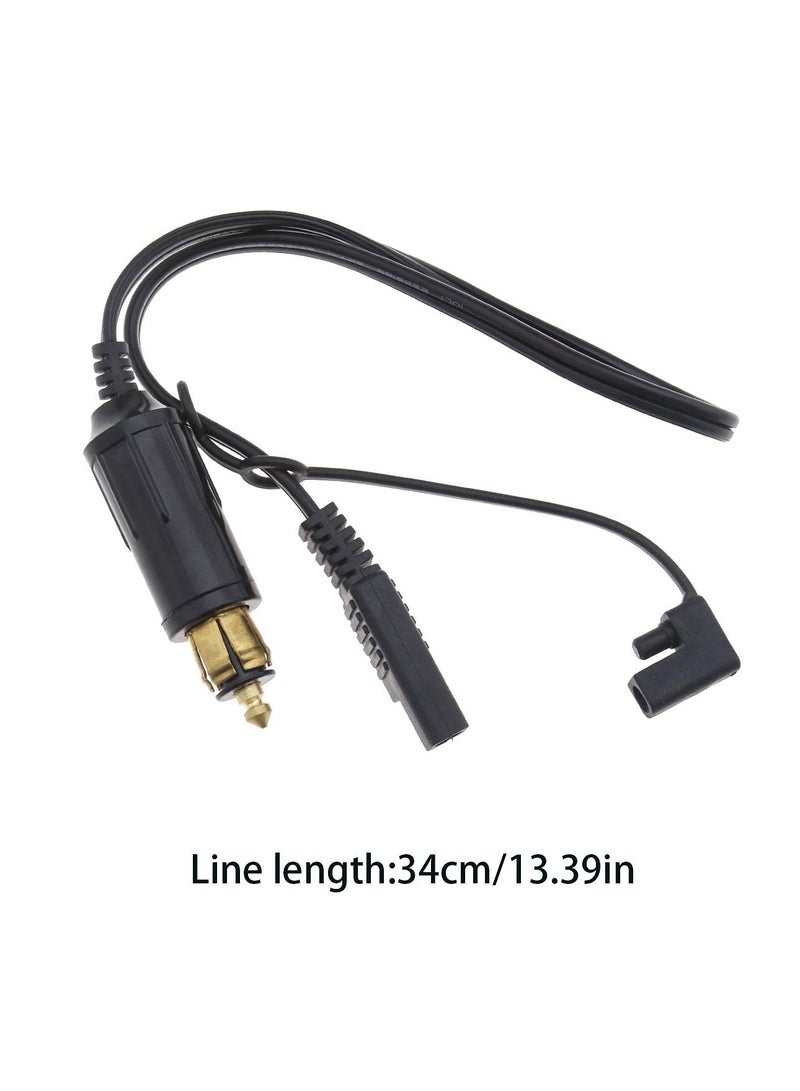 SYOSI 12 24V DIN Hella Powerlet Plug to SAE Adapter Connector Compatible BMW Motorcycle with Dust Cap Quick Release and Disconnect  New Pure Copper Core - Image 3