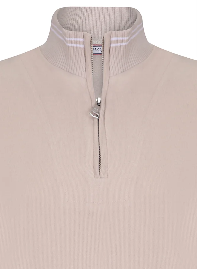 فيليكس هاردي Half-Zip Knit Sweater