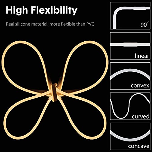 Errol 5 Meter neon Light Strip | Waterproof led Strip Lights, Flexible neon Lights for Decoration | neon Strip Light for Customized Name | Rope Light for Indoor, Outdoor (Warmwhite) - Image 4