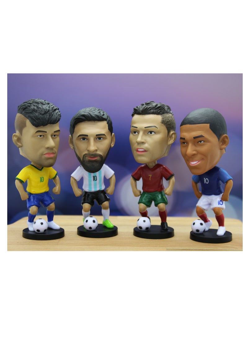 PRINTSHOP4ME - Football Super Hero Bobble Head for Car Dashboard or Desk and Football Stars Jersey keychain - Image 1