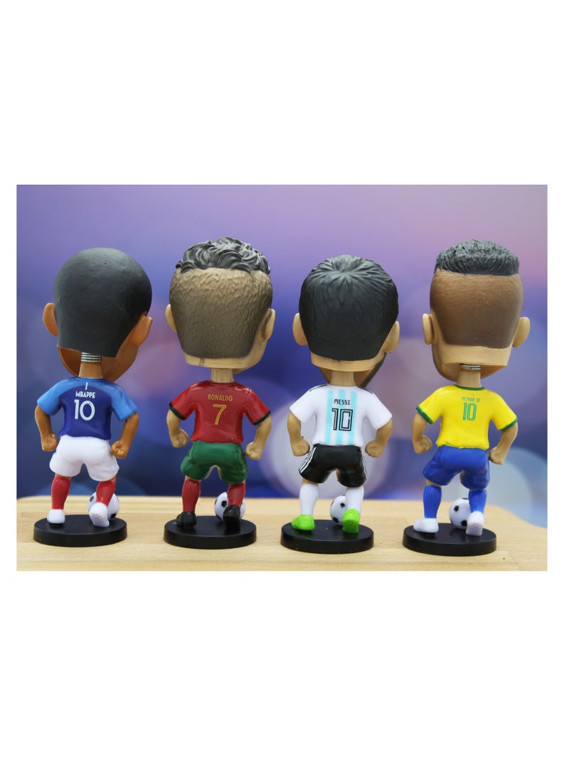 PRINTSHOP4ME - Football Super Hero Bobble Head for Car Dashboard or Desk and Football Stars Jersey keychain - Image 1