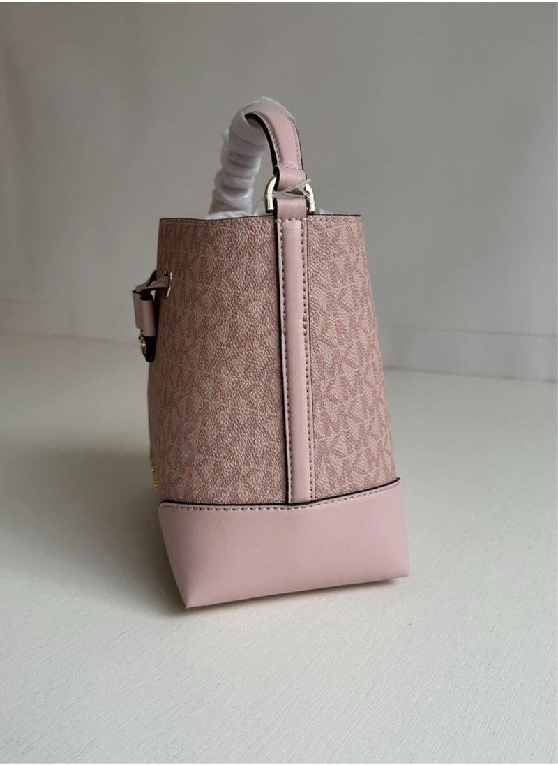 MK - Drawstring Small Bucket Shoulder Bag 18*18*12cm - Image 1