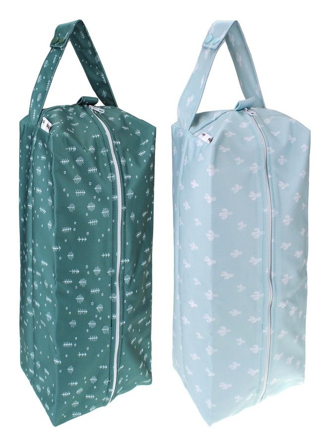 Mama Koala Waterproof Diaper Pods for Baby Items, Cloth Diapers, Swimsuits, Travel, Gym Clothes, Beach, Pump Parts, Toiletries, 2 Pack(DP-Pine Forest) - Image 1