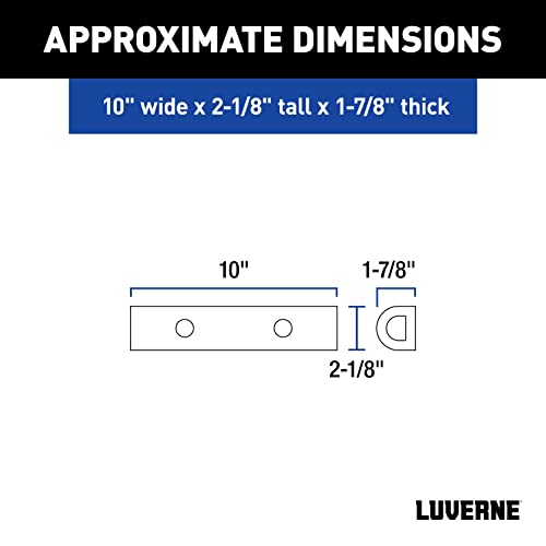 Luverne 2090615-3 10-Inch Universal Rubber Bumper Guard Protector Strips Loading Dock Rear Fender Pad Bump Stop, 3-Pack - Image 2