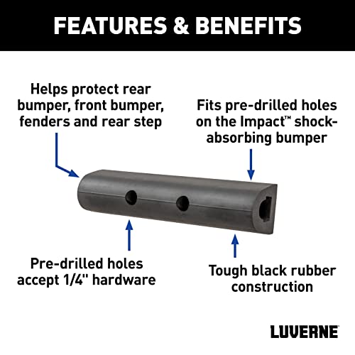 Luverne 2090615-3 10-Inch Universal Rubber Bumper Guard Protector Strips Loading Dock Rear Fender Pad Bump Stop, 3-Pack - Image 3