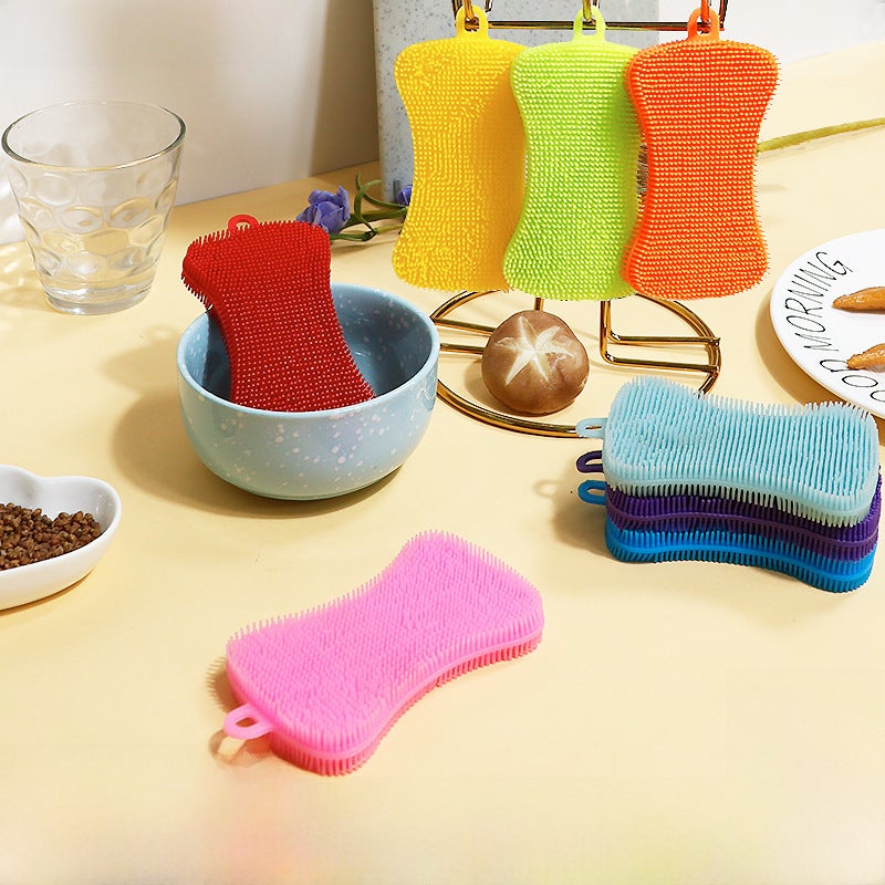 Multifunctional Dish Brush Home Cleaning Red (opp bag packaging)