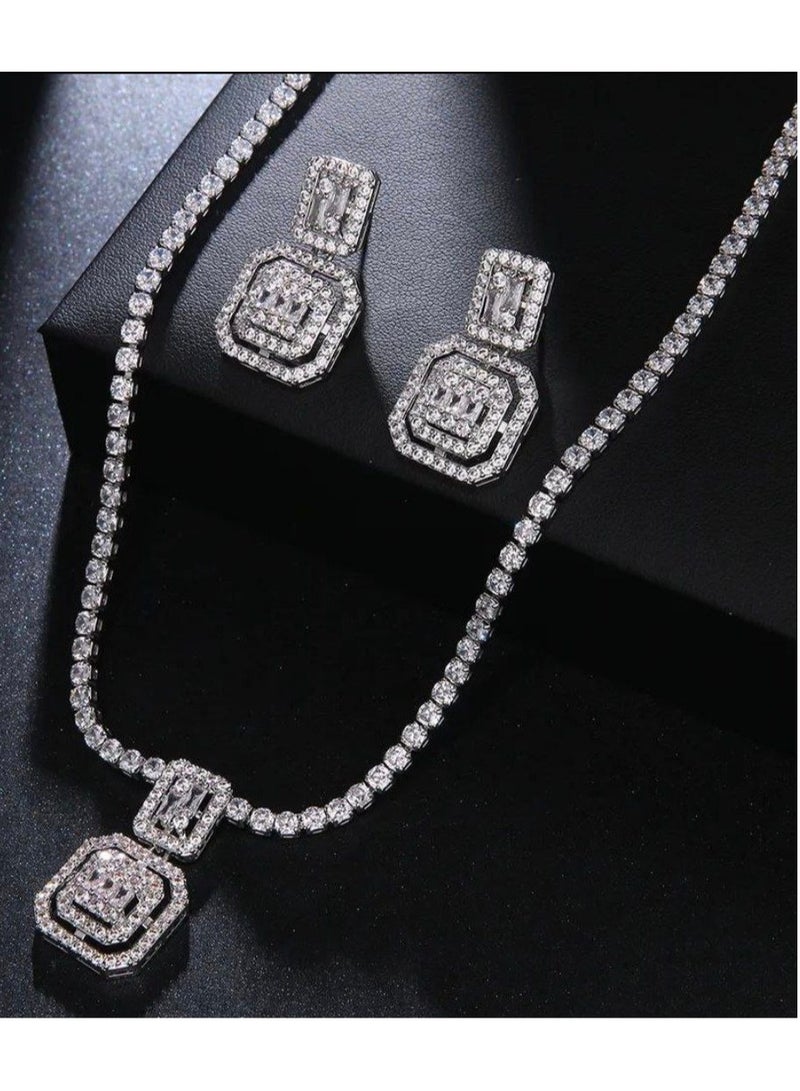 جولاري مجوهرات طقم عقد شكل قطرة - Image 3