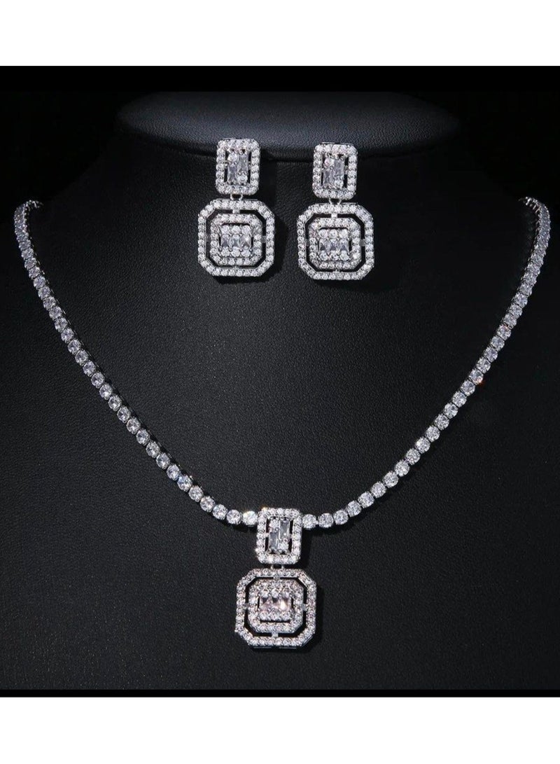 جولاري مجوهرات طقم عقد شكل قطرة - Image 2