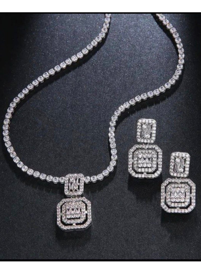 جولاري مجوهرات طقم عقد شكل قطرة - Image 4