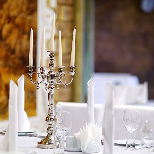 Rambue 10" White Taper Candles - 8 Pack Tall White Candlesticks - Elegant Tapered Candles Sticks for Weddings, Dinner Candles, and Home Decor - 8 Hours Burn Time - Image 4