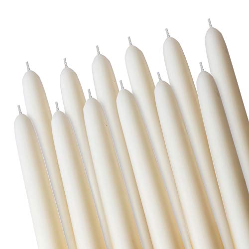 Rambue 10" White Taper Candles - 8 Pack Tall White Candlesticks - Elegant Tapered Candles Sticks for Weddings, Dinner Candles, and Home Decor - 8 Hours Burn Time - Image 3