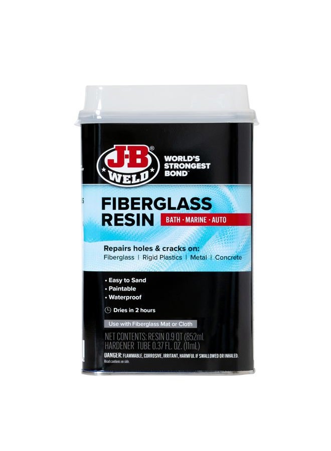 J-B WELD Fiberglass Resin - Quart - Bath, Marine & Auto - Image 1