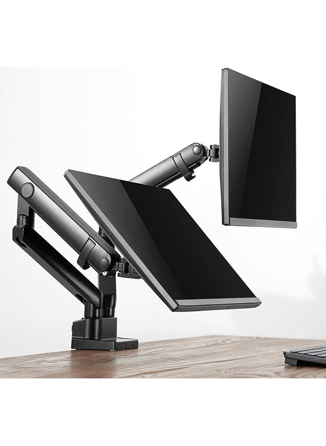 SilverStone ARM25 Dual Monitor Arm w/ Mechanical Spring Design Versatile Adjustability, Monitors Up To 32" Size 9kg Weight, VESA Mounting Interface Standard, 100mm Mounting Hole  - Image 5