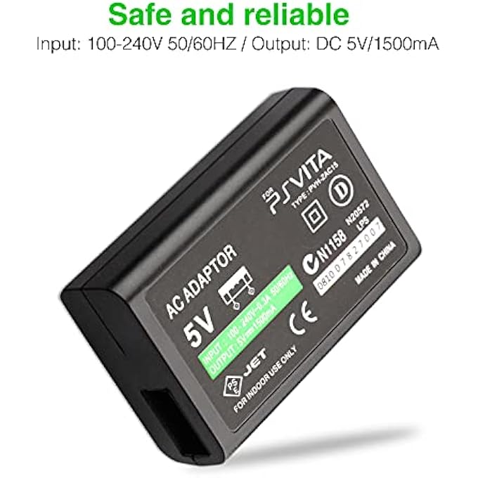 rayihni PS VITA CHARGER, AC ADAPTER WALL CHARGER COMPATIBLE WITH SONY PLAYSTATION VITA 1000 (ONLY COMPATIBLE WITH PSV 1000) - Image 2