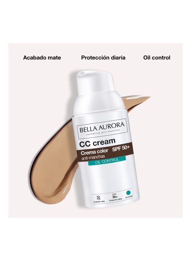 بيلا أورورا كريم بيلا أورورا سي سي المضاد للبقع الداكنة، خالي من الزيوت، بعامل حماية من الشمس 50+، 30 مل - Image 2