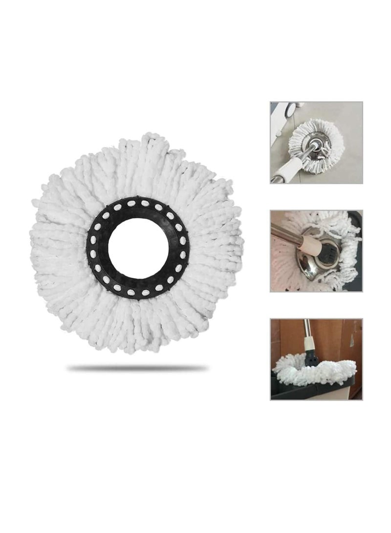 Suntown 4pcs Microfiber Mop Head Refill Replacement for HSN Hurricane Magic Mop 360 Rotating Degree Spin Replacement Mophead - Image 5