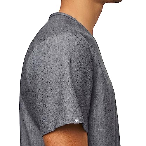 FIGS Chisec Three-Pocket Scrub Top for Men – Graphite, XL - Image 2